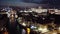 BERLIN - AUG 21: Real time shot of view of the Berlin Skyline near Alexanderplatz