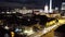 BERLIN - AUGUST 21: Real time panoramic shot of TV Tower, night time