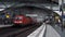 Berlin - August 21: Train departing from Berlin Central Station