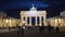 Berlin, Brandenburg Gate with tourists