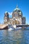 Berlin Cathedral, or Berliner Dom with a bridge across river Spr