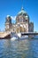 Berlin Cathedral, or Berliner Dom with a bridge across river Spree