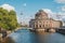Berlin city with TV Tower  Fernsehturm, Bode Museum and river Spree at Museum Island on  summer day