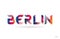 berlin colored rainbow word text suitable for logo design
