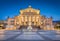 Berlin Concert Hall at famous Gendarmenmarkt Square in twilight, Berlin, Germany