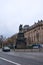 Berlin December 2018. Equestrian statue of Frederick the Great, located on the Boulevard Unter den Linden