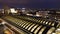 Berlin East railway station at night