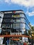 Berlin, Germany - 03. October 2022: The entrance to a Saturn electronics shop in fine weather in downtown Berlin