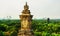 Berlin, Germany: Aerial view of Berlin Tiergarten public park and Victory Column -Berliner Siegessaeule and the bell tower, view