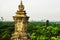 Berlin, Germany: Aerial view of Berlin Tiergarten public park and Victory Column -Berliner Siegessaeule and the bell tower, view