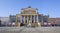 BERLIN, GERMANY, FEBRUARY - 13, 2017: The Konzerthaus building and the memorial of Friedrich Schiller Gendarmenmarkt square.