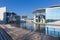 BERLIN, GERMANY, FEBRUARY - 13, 2017: The modern Government buildings over the Spree river