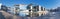 BERLIN, GERMANY, FEBRUARY - 13, 2017: Panorama of modern Government buildings over the Spree river