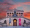 BERLIN, GERMANY, FEBRUARY - 14, 2017: The Alte National Galerie and at dusk