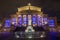 BERLIN, GERMANY, FEBRUARY - 16, 2017: The Konzerthaus building and the memorial of Friedrich Schiller Gendarmenmarkt square