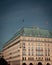 Berlin, Germany - June 1, 2019: The facade of the famous luxury hotel Adlon Kempinski at Pariser Platz in the heart of Berlin,