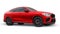 Berlin. Germany. June 10, 2022. Red BMW X6M Competition III 2020 F96 on a white background. 3d model of a sports SUV in