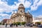 Berlin, Germany - May 2019: Gendarmenmarkt square with French Church Franzosischer Dom