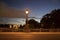 Berlin, Germany, Moltke Bridge, is a magnificent solemn monument, night shot is night,