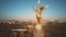 BERLIN, GERMANY - OCTOBER 21, 2018. Aerial view of the Victory Column statue and the observation deck