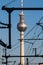 Berlin, Germany, October 7, 2018: view of the TV tower in Berlin