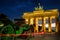 BERLIN, GERMANY - SEPTEMBER 23, 2015: Famous Brandenburger Tor