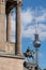BERLIN, GERMANY - SEPTEMBER 26, 2018: Bright and contrasting view of the antique architecture of the Alte national