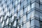 BERLIN, GERMANY - September 26, 2018: Close-up view of the reflective blue windows of the Mercedez Benz Europa-Center