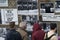 BERLIN, GERMANY - SEPTEMBER 26, 2018: Scenic close-up view of tourists visiting and reading posters about jews