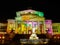 BERLIN GERMANY - SEPTEMBER 30, 2017: Illuminated Konzerthaus Berlin - concert hall on the Gendarmenmarkt square.