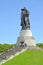 BERLIN, GERMANY. Soldier liberator`s statue in the summer afternoon. Treptov-park