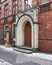 Berlin Germany, vintage colorful house entrance arched door