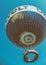 BERLIN - JULY 24, 2016: Air Service Berlin operate the World Balloon Berlin with Die Welt advertising. The helium balloon takes p