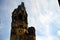 Berlin memorial gedaechtniskirche with blue sky