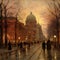 Berlin\\\'s Victorian Tapestry: AI-Generated Impressionistic Painting from 1880