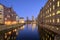 Berlin Spree and Nikolaiviertel at Night