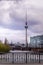 Berlin television tower in Alexanderplatz