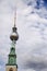 Berlin Television Tower (Fernsehturm) and St. Mary\'s Church Alex