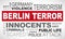 Berlin terror in Germany - word cloud english