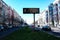 Berlin traffic billboard with health advice during coronavirus shutdown in Germany