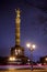 Berlin Victory Column Siegessaule monument at night Tiergarten Berlin Germany