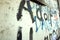 Berlin wall - graffiti and bullet holes