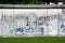 Berlin Wall Memorial with graffiti.