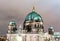 Berliner Dom. Berlin city cathedral at night