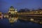 Berliner Dom and Spree River in Berlin at dusk