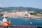 Bermeo harbour and settlement view, Spain