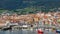 Bermeo village and port against the mountain