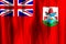 Bermuda colorful waving and closeup flag illustration