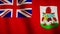 Bermuda flag waving background footage flowing - loop video seamless animation