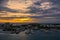 Bermuda Royal Naval Dockyard at Kings Wharf During Sunset